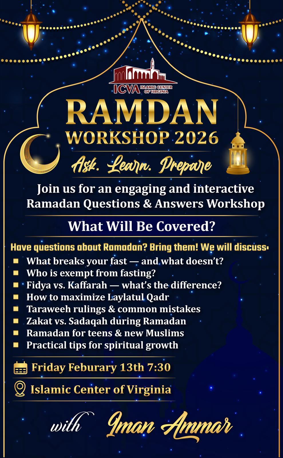 Ramdan Workshop 2026